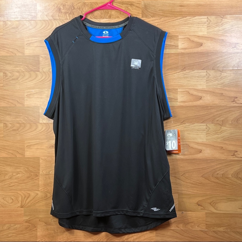 Athletic Works Mens 2XL Athletic Muscle Shirt with Dri-More